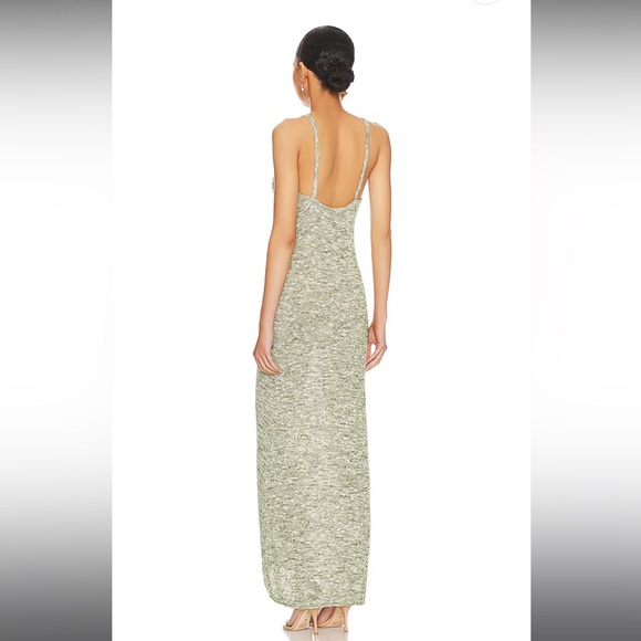 Bec + Bridge Knit Maxi Dress in Sage Marle. NEW WITH TAGS. - Picture 2 of 3